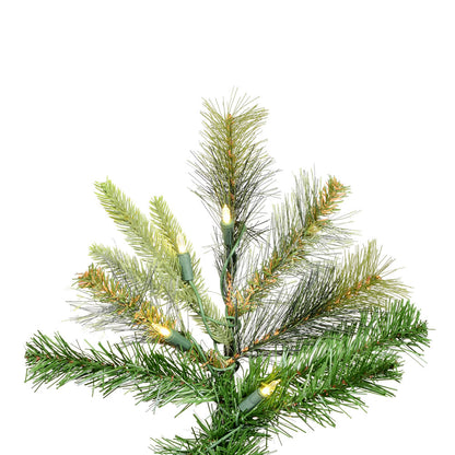 Vickerman 6.5' Cashmere Slim Artificial Christmas Tree Warm White Dura-Lit® LED Lights