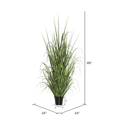 Vickerman 48" Artificial Green Potted Ryegrass.