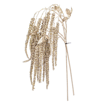 Vickerman 44" Artificial Champagne Amaranthus Spray 2 per Bag. Includes 2 sprays per pack.