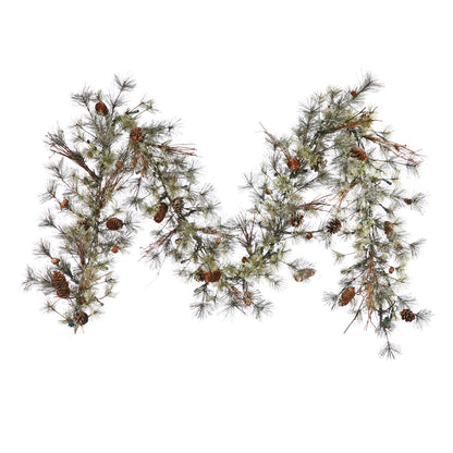 Vickerman 9' X 12" Dakota Artificial Christmas Garland Unlit