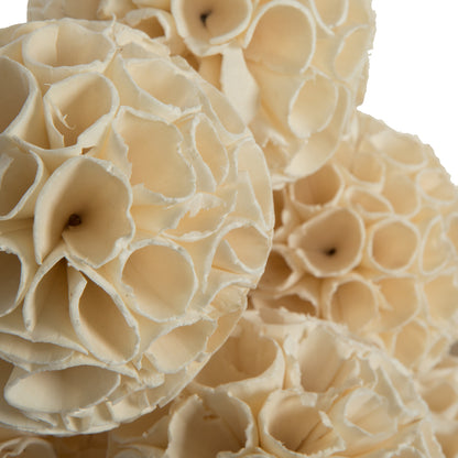 Vickerman Natural Botanicals 4" Sola Crape Ball. Includes 25  pieces per Pack.