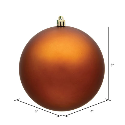 Vickerman 3" Copper Matte Ball Ornament 32 per Box