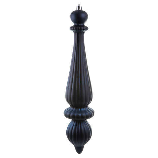 Vickerman 14" Midnt Blue Matte Finial Drop UV Pack of 2