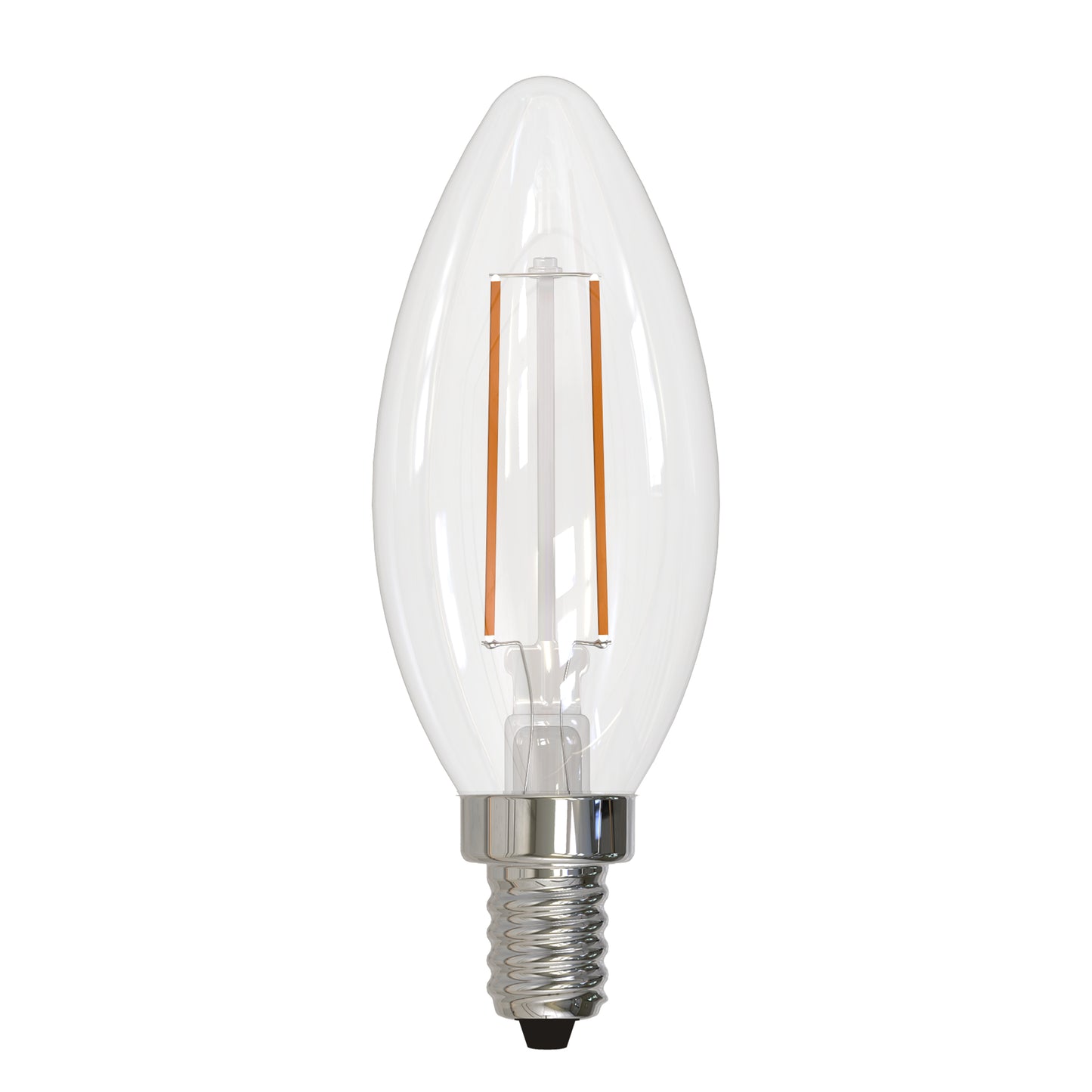 Bulbrite LED 4W Filament B11 Dimmable Candelabra Screw Base (E12) Light Bulb (40 Watt Equivalent) 2700K, Clear