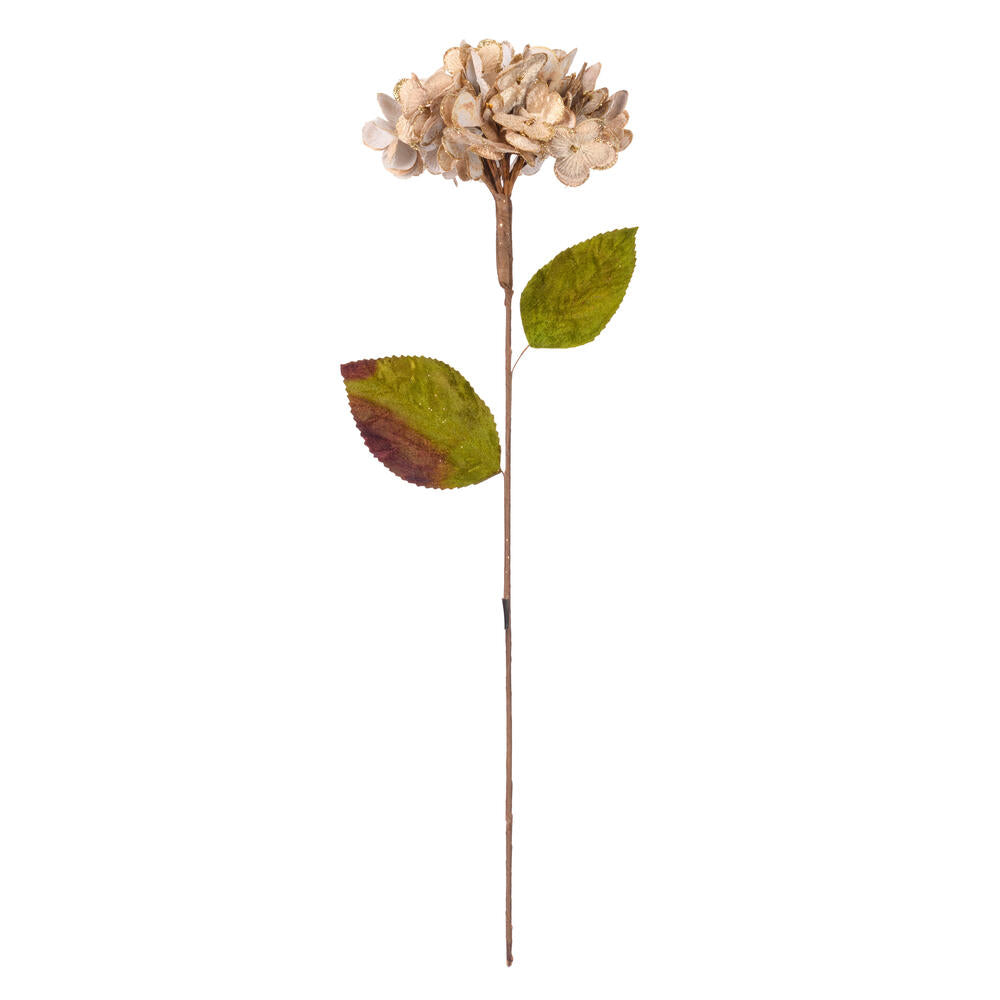 Vickerman 17" Artificial Champagne Hydrangea Christmas Spray 3 per bag