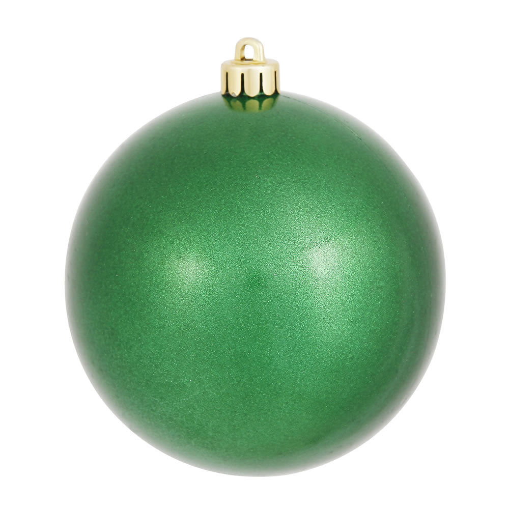 Vickerman 4" Green Candy Ball Ornament 6 per Bag