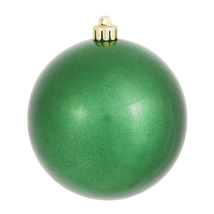 Vickerman 4" Green Candy Ball Ornament 6 per Bag