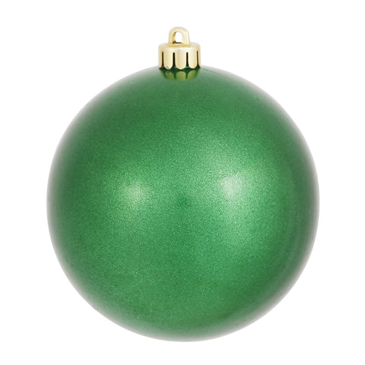 Vickerman 4" Green Candy Ball Ornament 6 per Bag