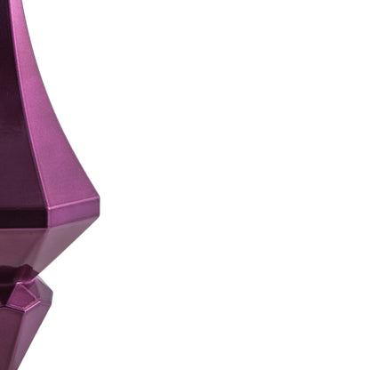 Vickerman 8" Plum Candy Finish Diamond Finial Ornament Pack of 2