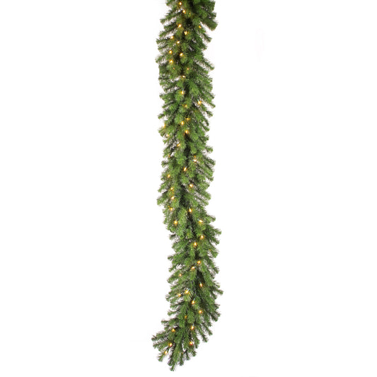 Vickerman 50' Douglas Fir Artificial Christmas Garland Clear Dura-lit Incandescent Mini Lights