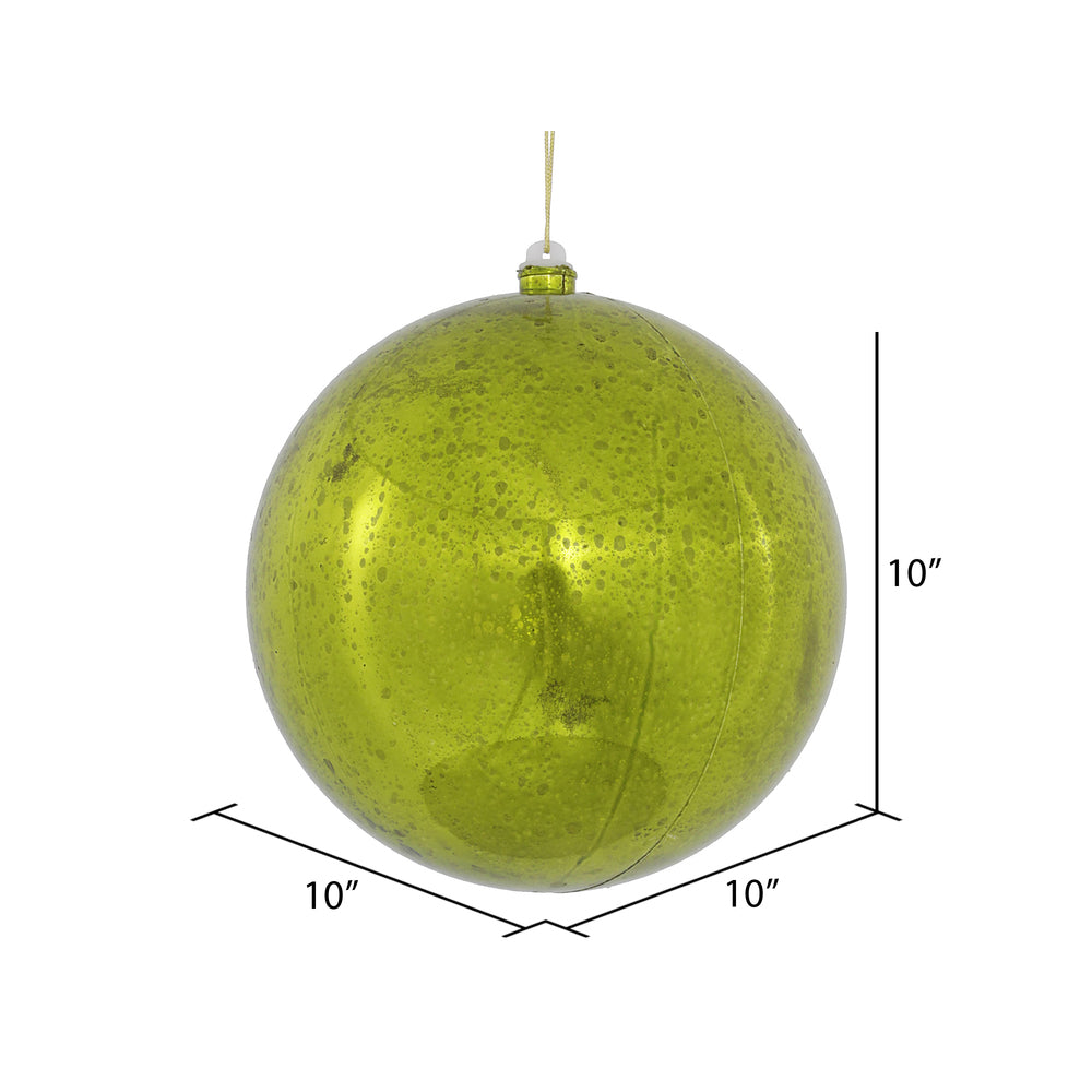 Vickerman 10" Lime Shiny Mercury Ball Ornament