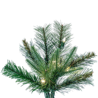 Vickerman 7.5' Cashmere Slim Artificial Christmas Tree Warm White Dura-Lit® LED Lights