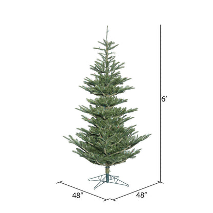 Vickerman 6' x 48" Alberta Spruce Artificial Christmas Tree Unlit