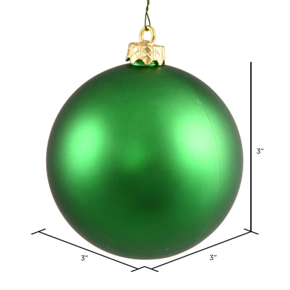 Vickerman 3" Christmas Green Matte Ball Ornament 32 per Box