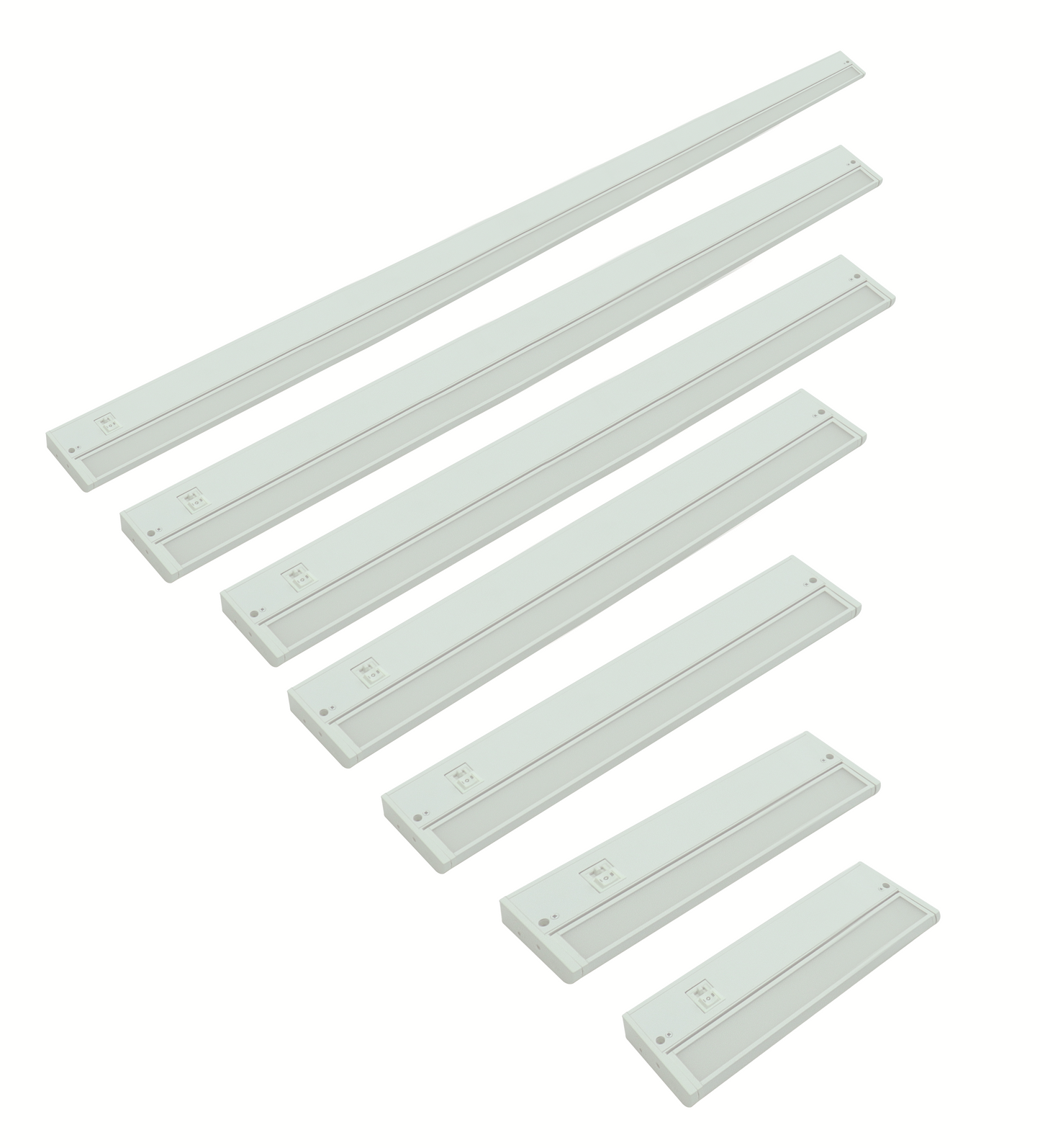 ASD Lighting LED Under Cabinet Swivel 40" 20W 120V Dimmable CCT Selectable 2700/3000/4000K Hardwired or Plug-in, Linkable, Hi/Low Switch, White UL