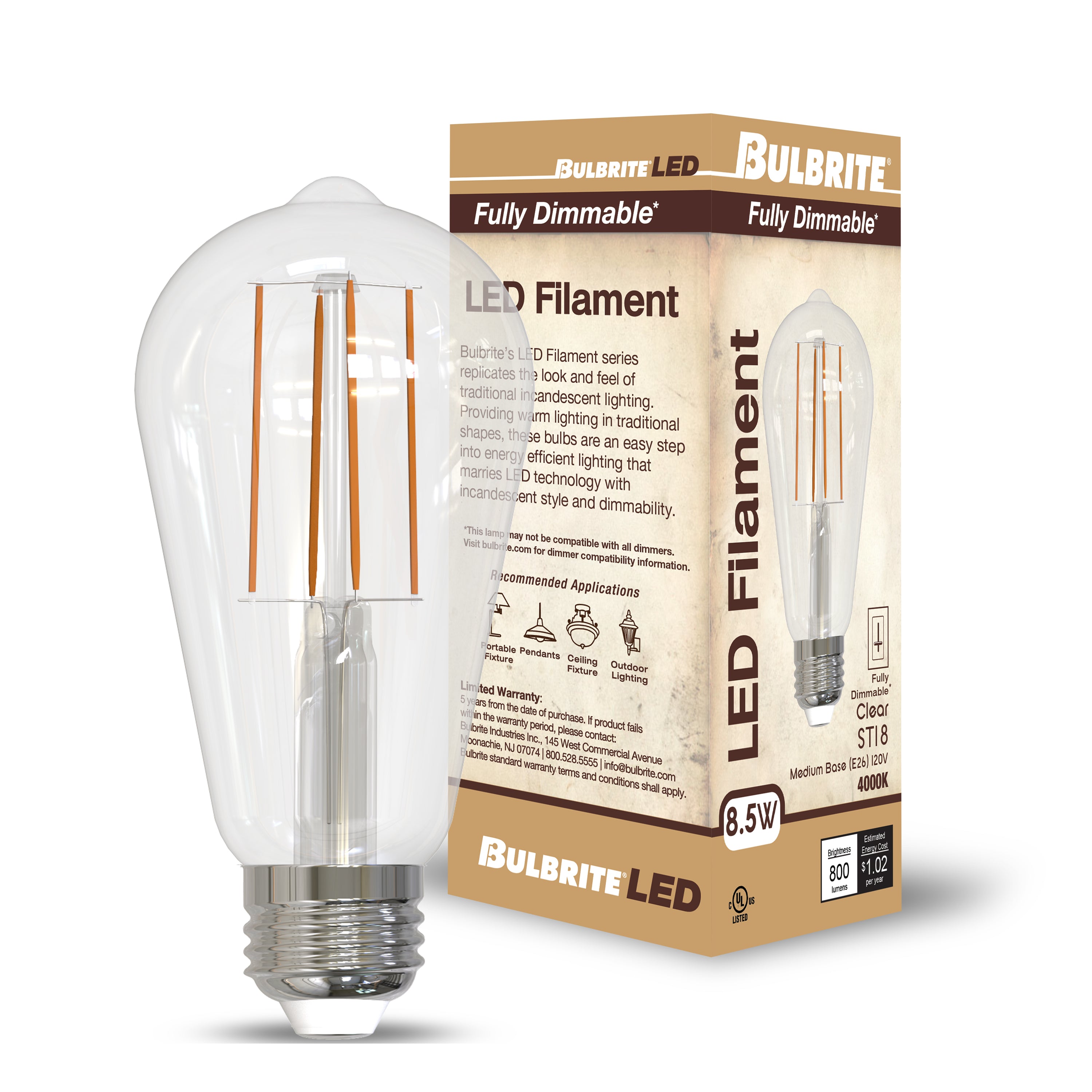 Bulbrite LED Filament - Thumbnail 5