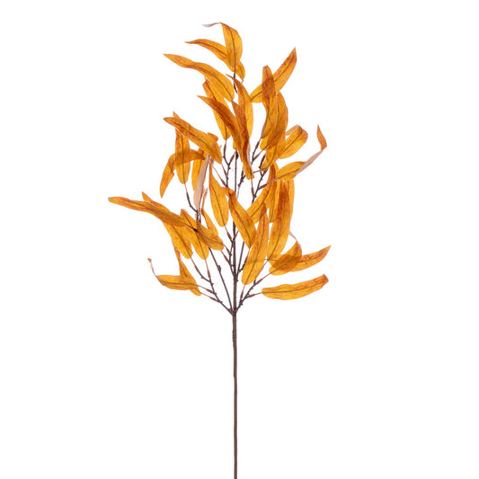 Vickerman 32" Orange Artificial Leaf Spray 2 per bag.