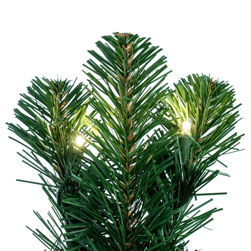 Vickerman 9' Grand Teton Artificial Christmas Garland Warm White LED Mini Lights