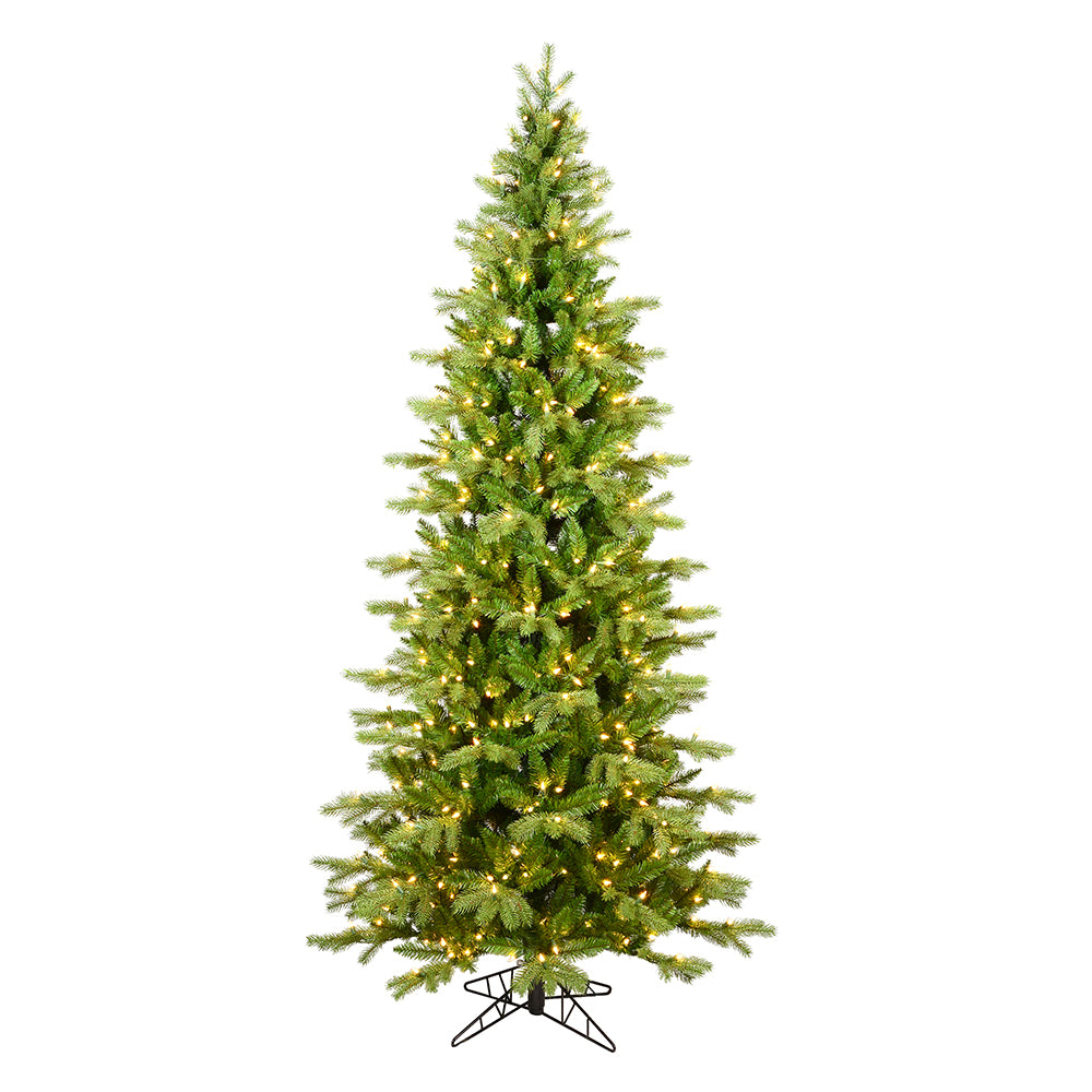 Vickerman 7.5' x 44" Balsam Spruce Slim Tree 1150 Warm White Low Voltage 3MM LED Lights.