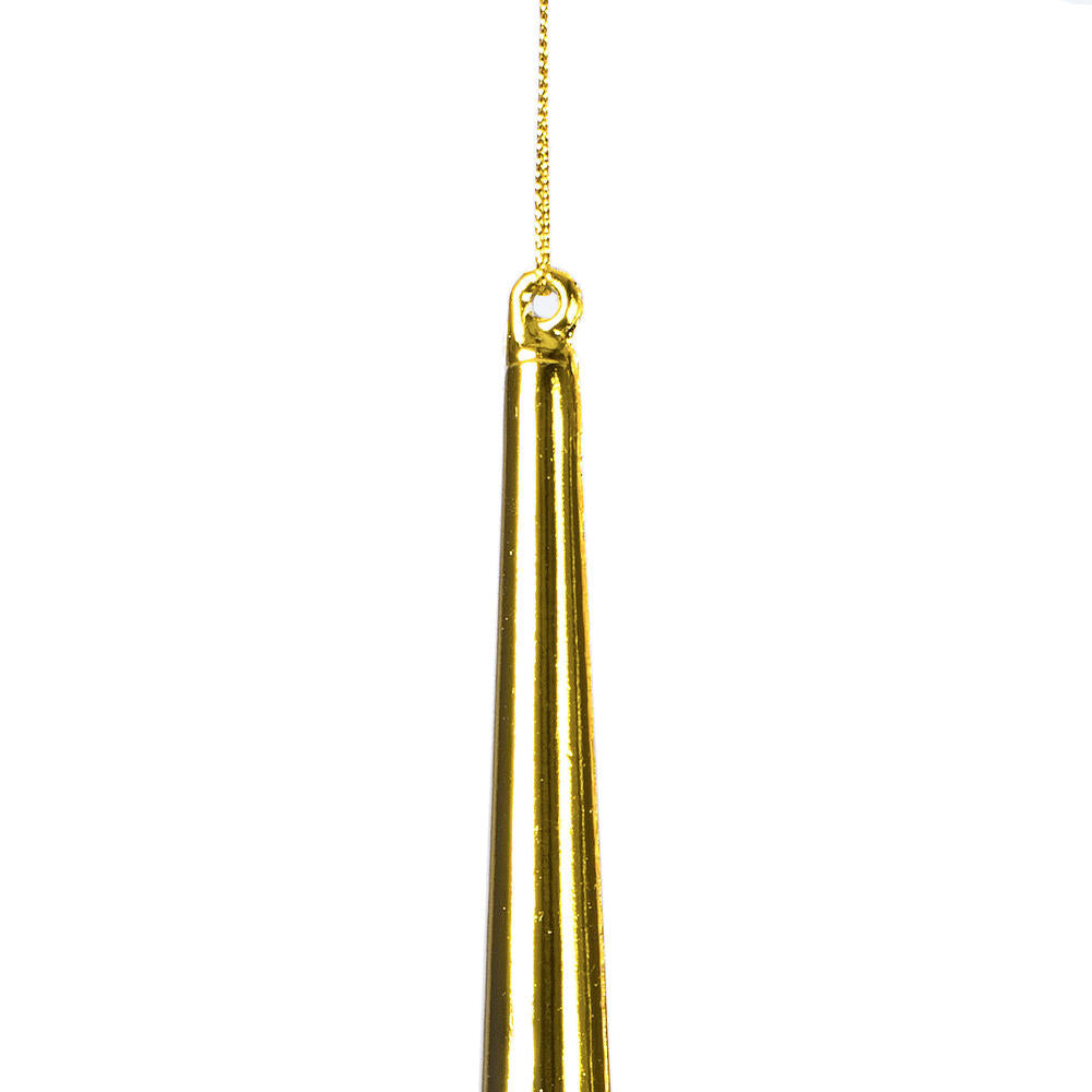 Vickerman 18" Gold Shiny Cupola Finial Ornament Pack of 2