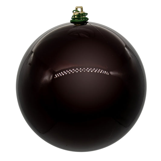 Vickerman 4" Burgundy Pearl UV Drilled Ball Ornament 6 per bag.