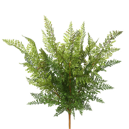 Vickerman 26" Artificial Green Fern Bush Pack of 2