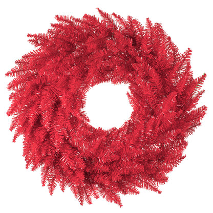 Vickerman 30" Red Fir Artificial Christmas Wreath Unlit