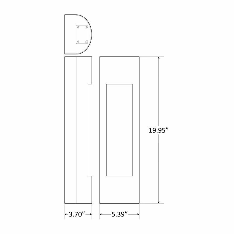 Westgate LED Wall Sconce Light, Outdoor Lighting, 5W/10W/15W/20W, 90 Lumens/W, 4000K, Dark Bronze Finish