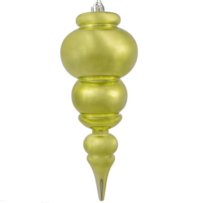 Vickerman 14" Lime Shiny Finial Ornament