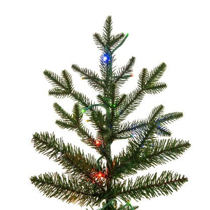 Vickerman 7.5' x 48" Kamas Fraser Fir Artificial Christmas Tree with 3mm LED Color Changing Lights