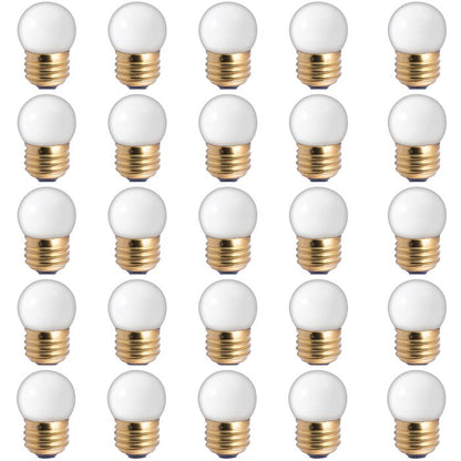 BULBRITE INCANDESCENT S11 MEDIUM SCREW (E26) 7.5W DIMMABLE LIGHT BULB 2700K/WARM WHITE 25PK (702007)