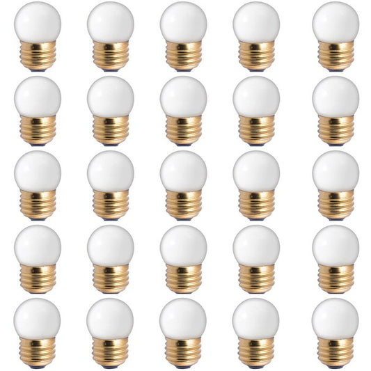 BULBRITE INCANDESCENT S11 MEDIUM SCREW (E26) 7.5W DIMMABLE LIGHT BULB 2700K/WARM WHITE 25PK (702007)