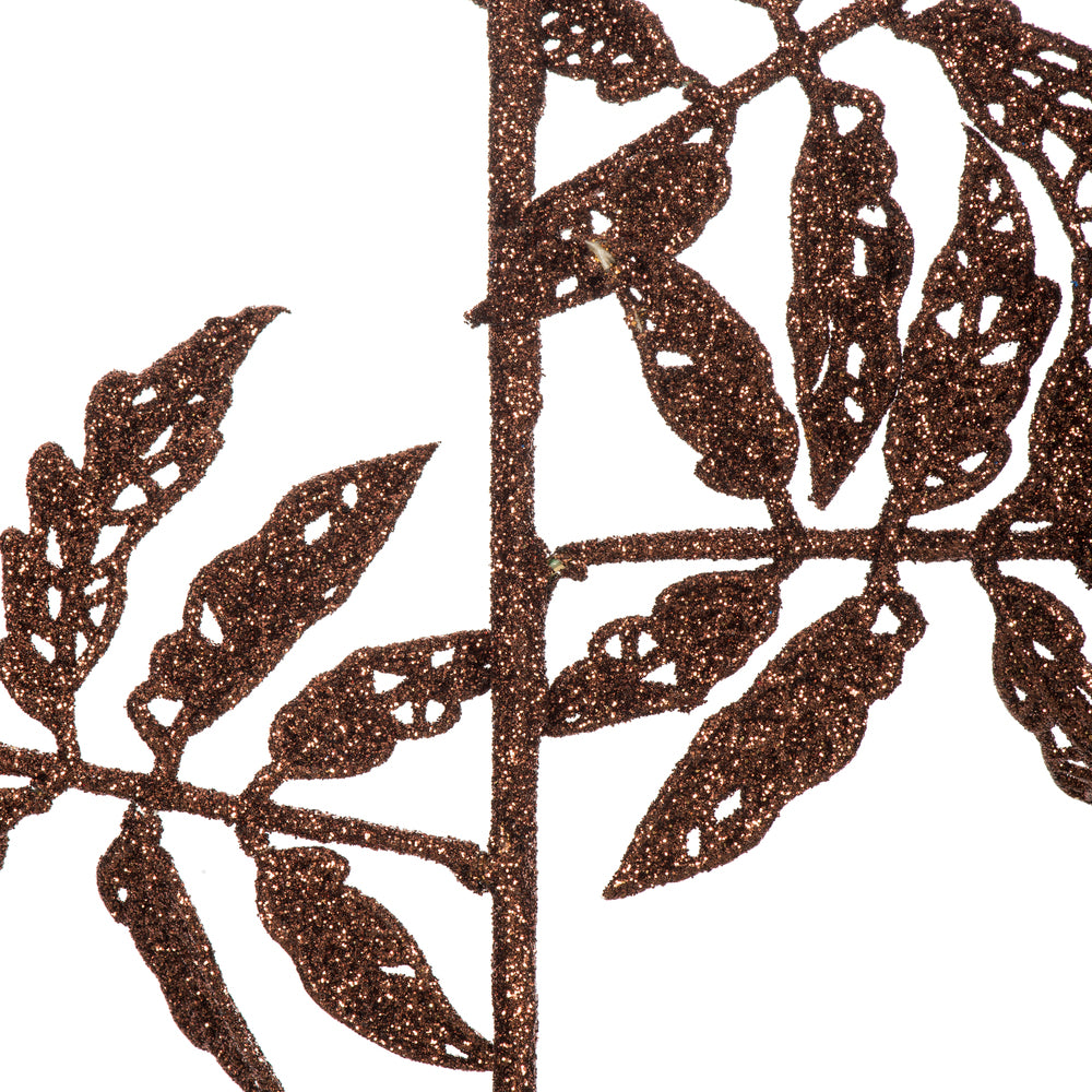 Vickerman 22" Chocolate Glitter Sumac Artificial Christmas Spray. Includes 6 sprays per pack.