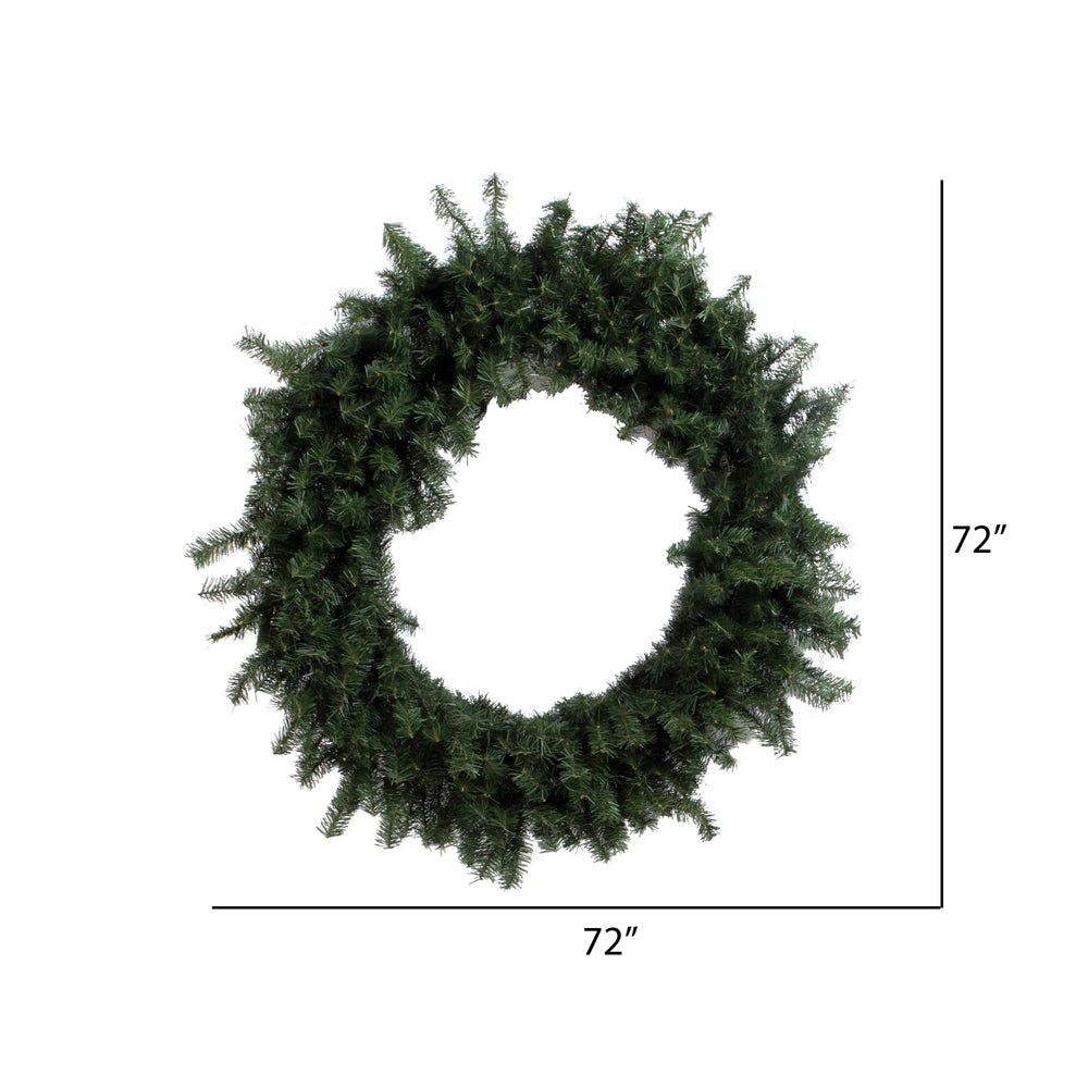 Vickerman 72" Canadian Pine Artificial Christmas Wreath Unlit