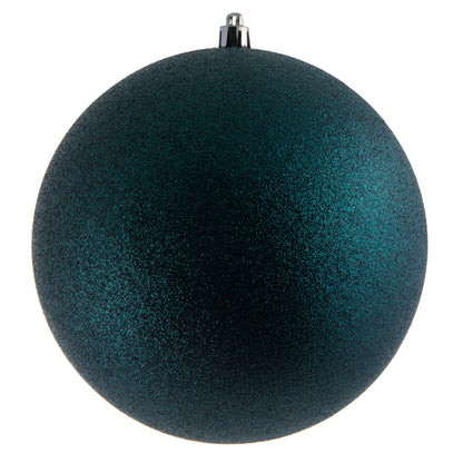 Vickerman 12" Midnight Green Glitter Ball Ornament