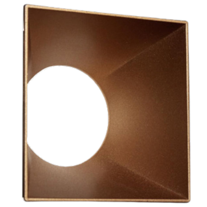 Westgate Lrd Series 4In Square Color Trim - Matte Gold, Residential Lighting, Matte Gold Finish