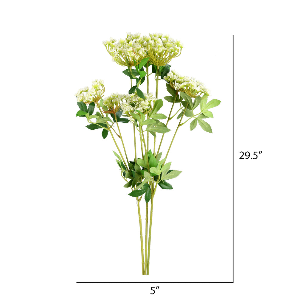 Vickerman 29.5" Artificial White Baby's Breath Spray. Includes 3 sprays per pack.