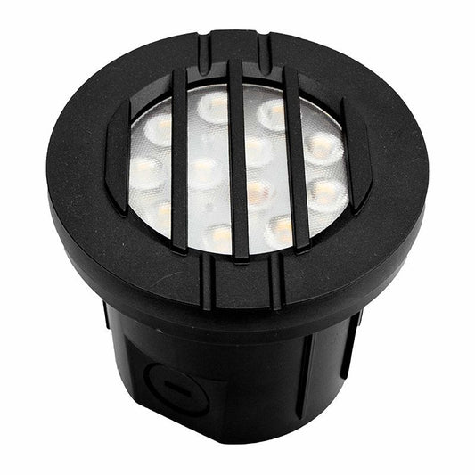 Westgate Integrated LED Well Light Louver 12-24V AC/DC 6W 30K - Black, Landscape Lighting , 6W, 500 Lumens, 3000K, Black Finish