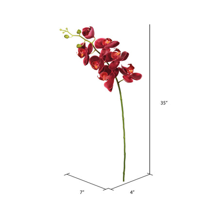 Vickerman 35" Magenta Real Touch Orchid Artificial Floral Stem
