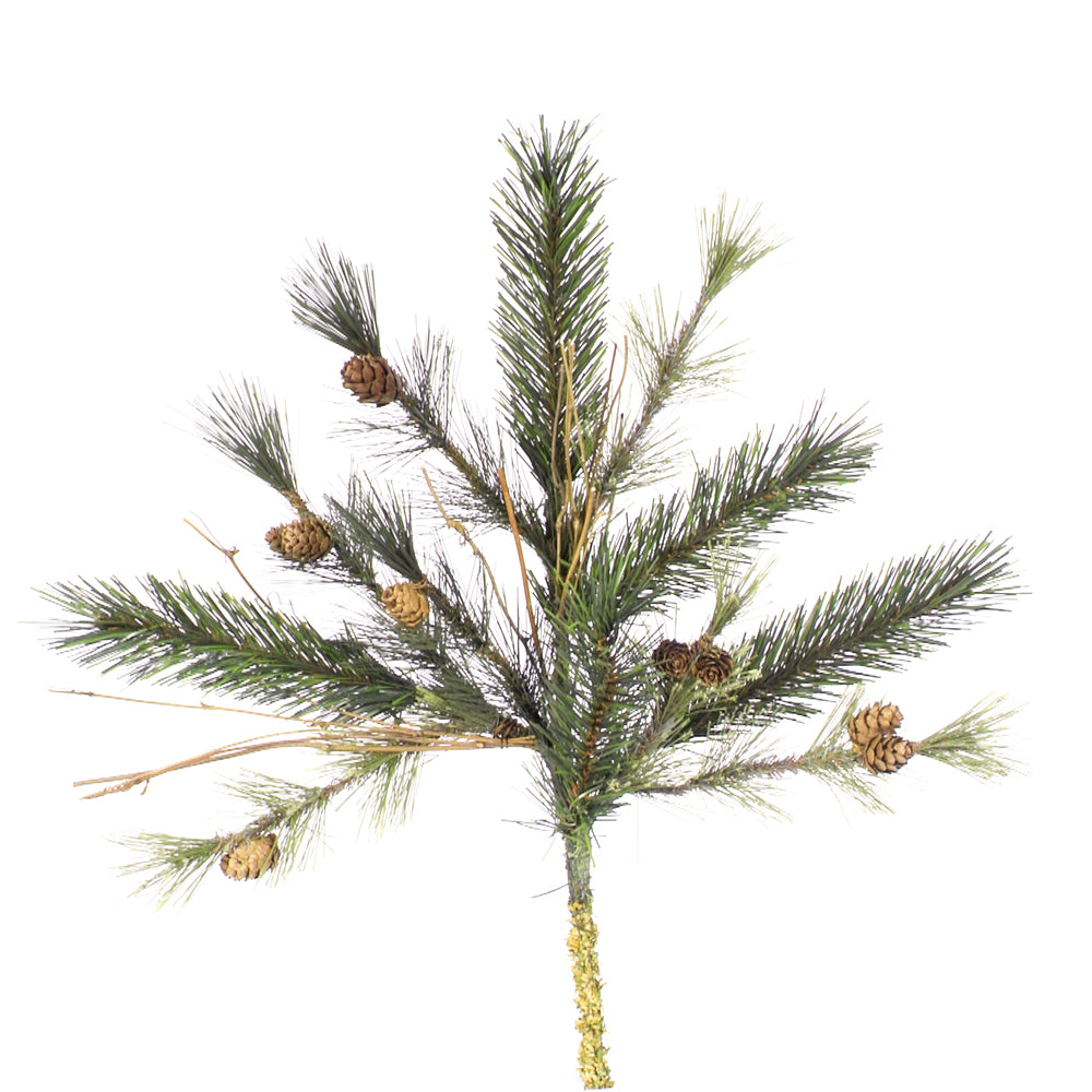 Vickerman 18" Mixed Country Pine Artificial Christmas Spray. Includes 4 sprays per pack.