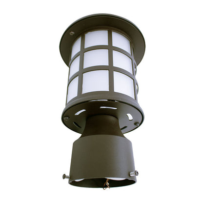 Westgate 8In Round Pier-Mount Light 12W 3Cct, Orb, Outdoor Lighting, 12W, 1500 Lumens, 30K/40K/50K