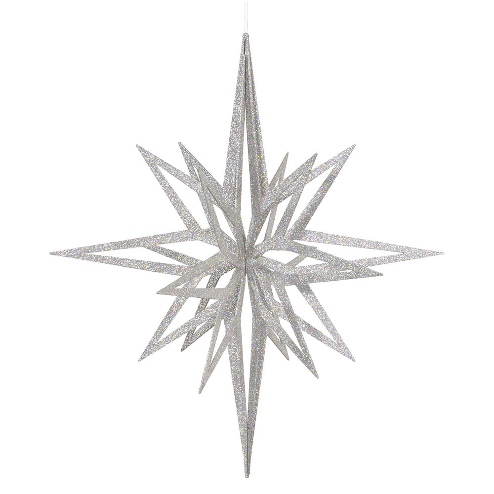 Vickerman 32" Silver Iridescent Star Christmas Ornament