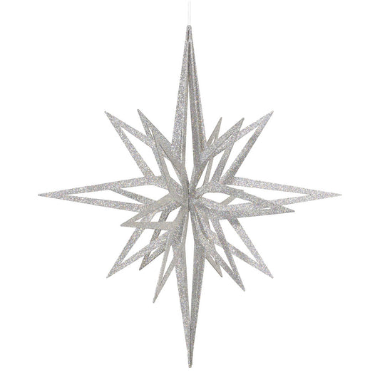 Vickerman 32" Silver Iridescent Star Christmas Ornament