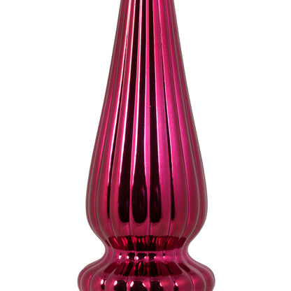 Vickerman 14" Berry Red Shiny Finial Drop UV