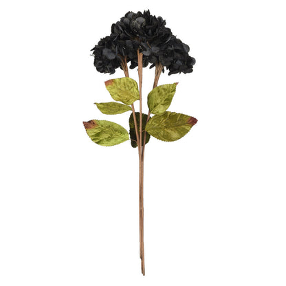 Vickerman 17" Artificial Black Hydrangea Christmas Spray 3 per bag