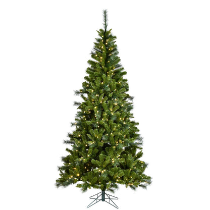 Vickerman 7.5' x 48" Malvern Mix EZ Artificial Christmas Tree Clear Dura-Lit® Incandescent lights