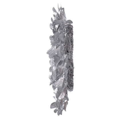 Vickerman 24" Silver Artificial Dogwood Glitter Wreath
