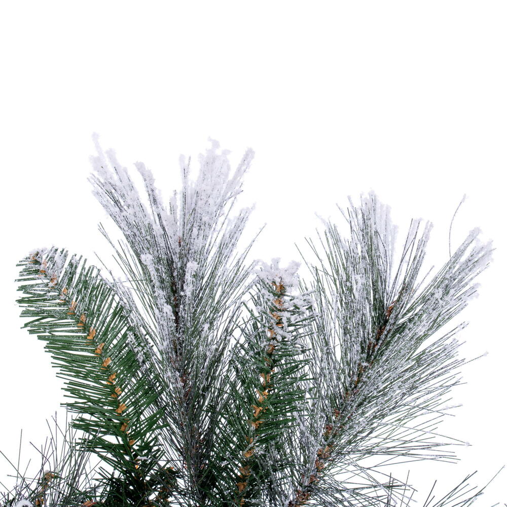 Vickerman 30" Flocked Jackson Pine Artificial Unlit Wreath with 165 Realistic Hardneedle/PVC Tips