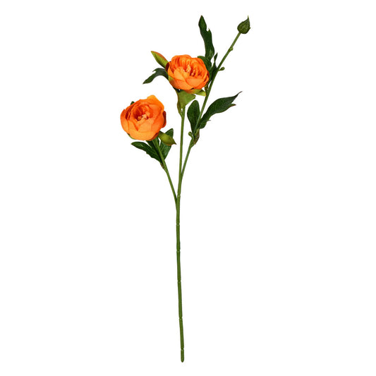 Vickerman 16" Artificial Orange Peony Spray. Includes 6 sprays per pack.