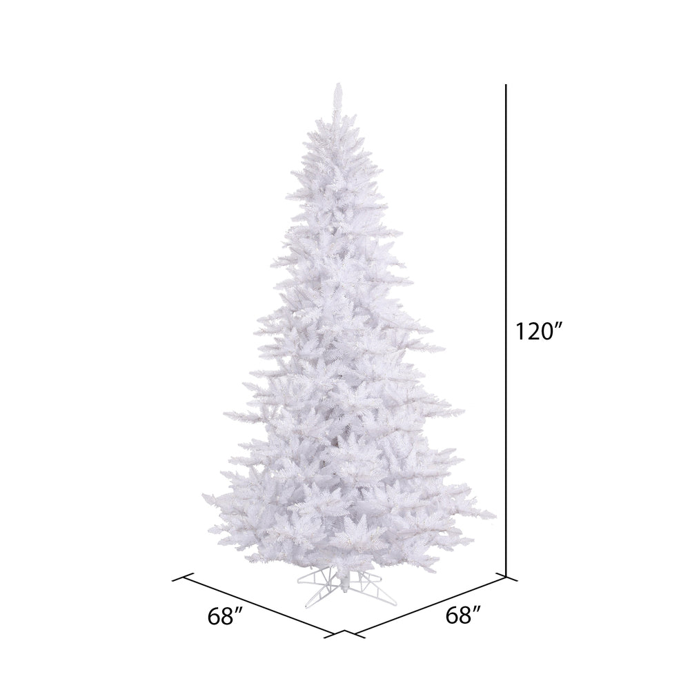 Vickerman 10' White Fir Artificial Christmas Tree Unlit